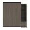 Bestar Orion Queen Murphy Bed and Narrow Shelving Unit with Drawers (85W), Bark Gray & Graphite 116881-000047 - alternate 9